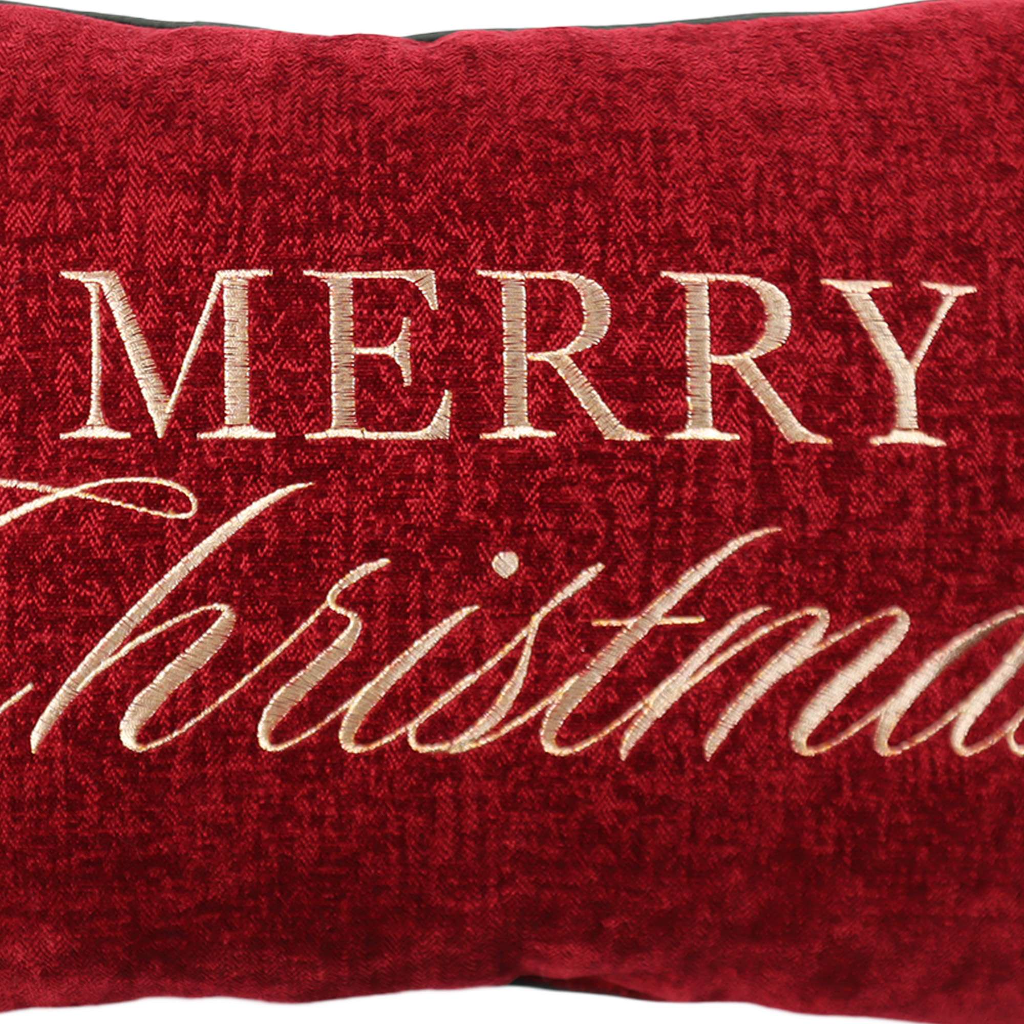 Holiday time — Coussin lombaire rectangulaire décoratif à guirlande 51 × 33 cm