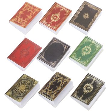 27pcs Dollhouse Mini Books Tiny House Book Toys Simulated Miniature Books for Kids