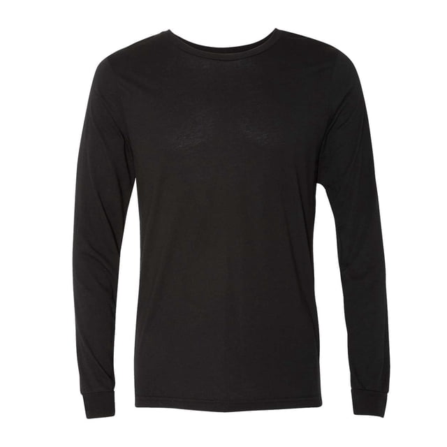 BELLA CANVAS, S, Mélange Triblend Noir Uni