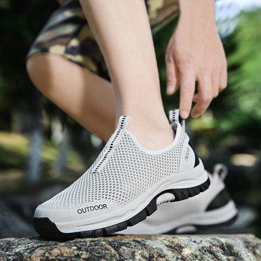 LEEy-world Chaussures pour Hommes Chaussures de Sport Respirantes Chaussures de Course Antidérapantes Espadrilles de Mode, Blanc