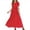 Red, variant on Fashion Women O-Neck Short Sleeve Beach Polka Dot Bandage Long Maxi Dress