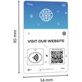 thumbnail image 3 of Carte d'Avis de Site Web Personnalisée Réutilisable Tag-Tap/QR - 1 Paquet Carte d'Avis Instantanés de Site Web - Code QR et Cartes NFC pour Entreprise, Carte Tap d'Avis de Site Web, 3 of 5
