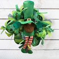 thumbnail image 4 of St Patrick's Day Leprechaun Wreath Clovers Leprechaun Ribbon Very Weather, 4 of 8