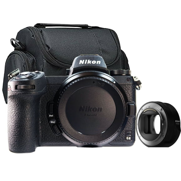 Nikon Z6 MKII Mirrorless Digital Camera Body + Nikon FTZ II Mount Adapter + Camera Case