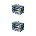 thumbnail image 4 of Redempat Nail Polish Storage Bags Made With Polyester For Everyday Sturdy And Durable Dark blue base leave 2Set, 4 of 6