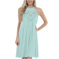 thumbnail image 2 of Women Summer Sleeveless Tank Dress Casual  Neck Short Dresses, 2 of 6