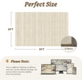 thumbnail image 2 of Boho Area Rug x Carpet Rugs for Living Room Bedroom Moroccan-Machine Washable Rugs for Bedroom Dining Room Living Room Rug Neutral Taupe, 2 of 7