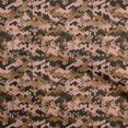 thumbnail image 1 of oneOone Georgette Viscose Rust Brown Fabric Abstract Sewing Material Print Fabric By The Yard 42 Inch Wide, 1 of 4
