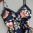 thumbnail image 4 of 2Pcs Women Satin Silk Sleepwear Lace V Neck Tops + Long Pants Pyjamas Set, 4 of 5