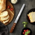 thumbnail image 3 of CUITING 10 inch Bread Knife Serrated Knife Sharp Wavy Edge Bread Cutter Stainless Steel for Slicing Homemade Bread Bagels Cake, 3 of 7