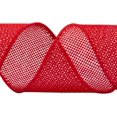 thumbnail image 4 of Joycrosso Burlap Wired Edge Ribbon 2 inch x 10 Yards, Red, Ideal for Crafting, Gift Wrapping, Wreath, Christmas Tree, and Rustic Wedding Decorations, 4 of 4