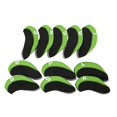 thumbnail image 1 of Almencla 11 Pcs Iron Headcover Anti Scratch Numbered Headcover Protector Guard 4 9, P, S, Green, 1 of 8