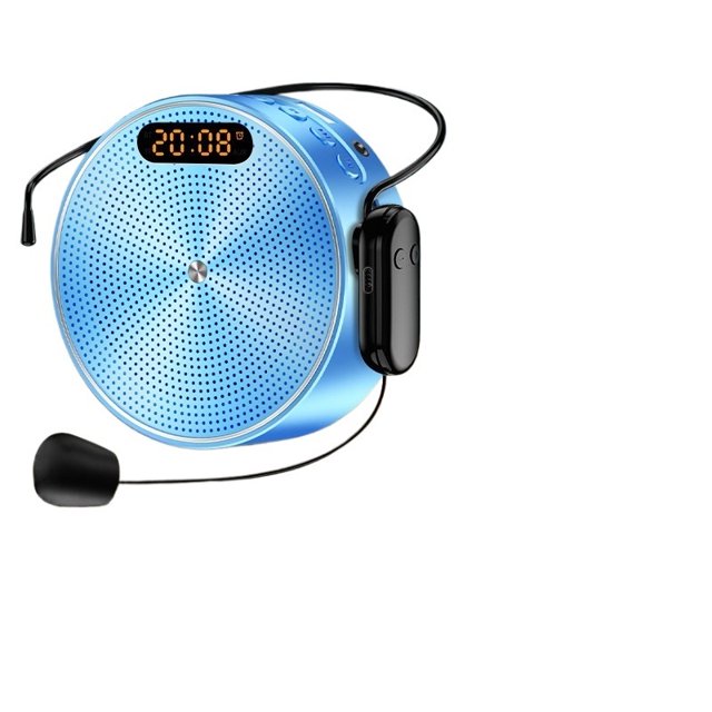 Wireless Clock Megaphone Portable Voice Amplifier Teacher Guide Microphone Speaker 5W ,Loud Volume
