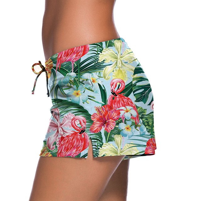 Bas de Maillot de Bain à Taille pour Femme, Shorty de Natation ( m, Rose