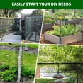 thumbnail image 2 of Durable Galvanized Hardware Cloth – Welded Wire Mesh Roll, Black, Multiple Mesh Sizes, 16/23 Gauge – Sturdy Garden & Farm Fence, Poultry and Livestock Protection, Tree Guard, Animal Barrier, 2 of 7