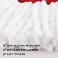 thumbnail image 3 of Spin Mop Head Refill for Vileda/Ocedar EasyWring Spin Mop - Rotating Microfiber Triangle Replacement Pads Washable & Reusable fit All Floor - 4 Mop Cloth, 3 of 8