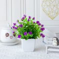 thumbnail image 3 of Realistic Desktop Greenery for Home Decoration with Potted Mimicking Leaves for Indoor Use, 3 of 5