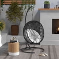thumbnail image 2 of Outsunny Hammock Chair Stand Only, Steel Frame Hanging Swing Stand, Black, 2 of 10