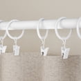 thumbnail image 2 of Mainstays 1" White Curtain Clip Rings (7 Pack), 2 of 6