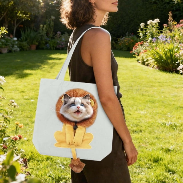 Sac de Voyage Pliable pour Chats avec Trous de Ventilation - Sac de Transport Léger pour Animaux de Compagnie d'Extérieur pour le Camping et la Randonnée, Conception Flexible et Pliable pour Chats