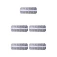 thumbnail image 2 of QualitChoice 1 Bag Glass Crystal Special-shaped Eye-catching Flat Bottom Easy to Paste Perfect Match Nail Rhinestones for Mobile Phone 310 White AB 5Set, 2 of 6