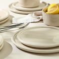thumbnail image 3 of Stone Lain Ensemble de Vaisselle Moderne en Grès de 12 Pcs Assiettes, Bols, Beige, 3 of 7