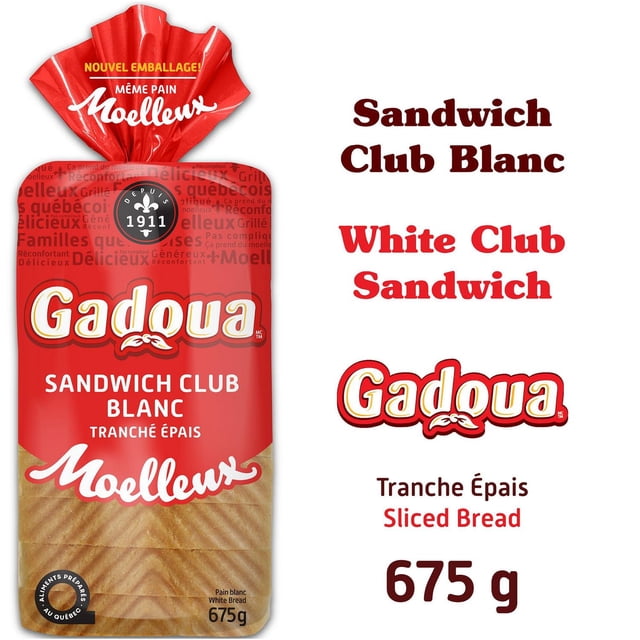 Pain à sandwich blanc Gadoua, 675 g