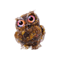 thumbnail image 4 of GUOOL Desktop Decoration Collection Small Owl Sculpture for Bookshelf Indoor Table brown, 4 of 9
