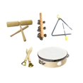 thumbnail image 4 of Ensemble Éducatif de Musique en Bois Compétences en Résolution de Problèmes Apprentissage Précoce Percussion 5 Pcs, 4 of 7