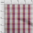 thumbnail image 1 of oneOone Georgette Viscose Fabric Madras Check Printed Fabric 1 Yard 42 Inch Wide, 1 of 1