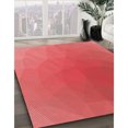 thumbnail image 3 of Ahgly Company Tapis Rectangulaire Rouge Lavable en Machine, 4 Pieds x 6 Pieds, 3 of 7
