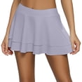 thumbnail image 1 of Jupe Longue pour Filles Taille 5 Jupes pour Femmes Grande Taille Jupes de Lit Style Cottage Jupe Longue Jupe Isolée pour Maison Mobile Jupe Plissée Unie Mini Décontractée Confortable Tenue d'Intérieur Ligne A Gris m, 1 of 7