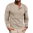 thumbnail image 2 of LUOGENLI T-shirts pour Homme pour Hommes 2025 T-Shirt de Printemps pour Homme Loisirs Mode Mouvement Grande Taille Manches Longues Col Rond T-Shirt T-shirts pour Hommes T-shirts Graphiques T-shirts de Pêche la Saint-Patrick Kaki m, 2 of 9
