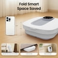 thumbnail image 3 of MaxKare Collapsible Foot Spa Bath Massager with Heat, Digital Display Remote Control, 6 Large Massage Rollers,Grey, 3 of 10