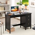 thumbnail image 3 of Patiojoy Computer Desk w/ 3 Drawers 48" Wide Writing Desk with Storage Laptop Study Desk w/ Anti-tip Kit Black, 3 of 9