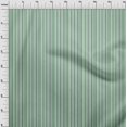 thumbnail image 4 of oneOone Cotton Silk Green Fabric Stripes Craft Projects Decor Fabric Printed By The Yard 42 Inch Wide, 4 of 4