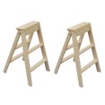thumbnail image 4 of BEADCEST Mini Foldable Ladder for Kids Playing with Beige Plastic Material Lightweight and Space Saving 2 Pieces, 4 of 8