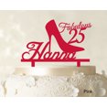 thumbnail image 1 of Custom Birthday Cake Topper Personalized Pink Cake Topper Color Option Available 5-7 Inches Wide, 1 of 1