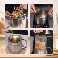 thumbnail image 3 of 68oz 304 Stainless Steel Deep Fryer Pot with Bask, 3 of 9