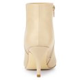 thumbnail image 3 of BLISSFUL STEP Women's Pointed Toe Zipper Stiletto Heels Ankle Boots, 3 of 6