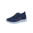thumbnail image 1 of UKAP Espadrilles pour Femmes à Bout Rond Espadrilles Couleur Unie Ballerines Confortables pour Femmes Bleu Marine 10, 1 of 2
