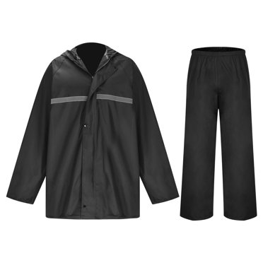 Imperméable, Combinaison de Pluie de Randonnée pour Homme avec Design Réfléchissant et Capuchon Ajustable, Matériau EVA Pliable pour Protection et Confort en Plein Air