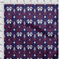 thumbnail image 3 of oneOone Polyester Lycra Fabric Paisley Ikat Printed Craft Fabric BTY 56 Inch Wide, 3 of 4