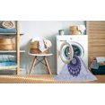 thumbnail image 2 of Ahgly Tapis Rond Lavable en Machine Intérieur Transitionnel Bleu Lavande, 3 Pieds Rond, 2 of 7