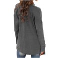thumbnail image 3 of Cardigan Ouvert pour Femmes à Manches Longues, Cardigan en Tricot Léger et Chic, Veste Décontractée d'Automne, 3 of 6