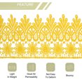 thumbnail image 4 of Uxcell 3.14 inch Wide 10 Yard Lace Ribbon Floral Pattern Yellow Embroidered Lace Trim for Sewing Making, Gift Wrapping, 4 of 5