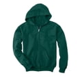 thumbnail image 1 of Hanes Comfortblend EcoSmart Kids` Full-Zip Hoodie Sweatshirt, M, Deep Forest, 1 of 2