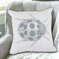 thumbnail image 3 of Blanket Stitch Embroidered Cushion Lady Bug 18 X 18 - Set of 2, 3 of 3