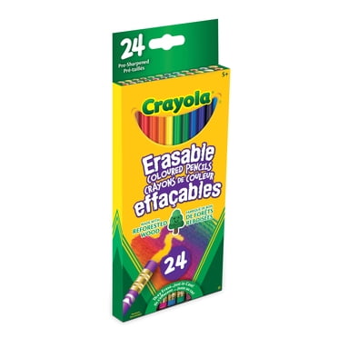Crayola Erasable Coloured Pencils, 24 Count