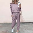 thumbnail image 1 of TIMIFIS Sweatsuit for Women 2 Piece Plus Size Outfits Matching Long Sleeved Crew Neck and Long Pants Tracksuit Fall with Pockets - Spring/Summer, 1 of 5